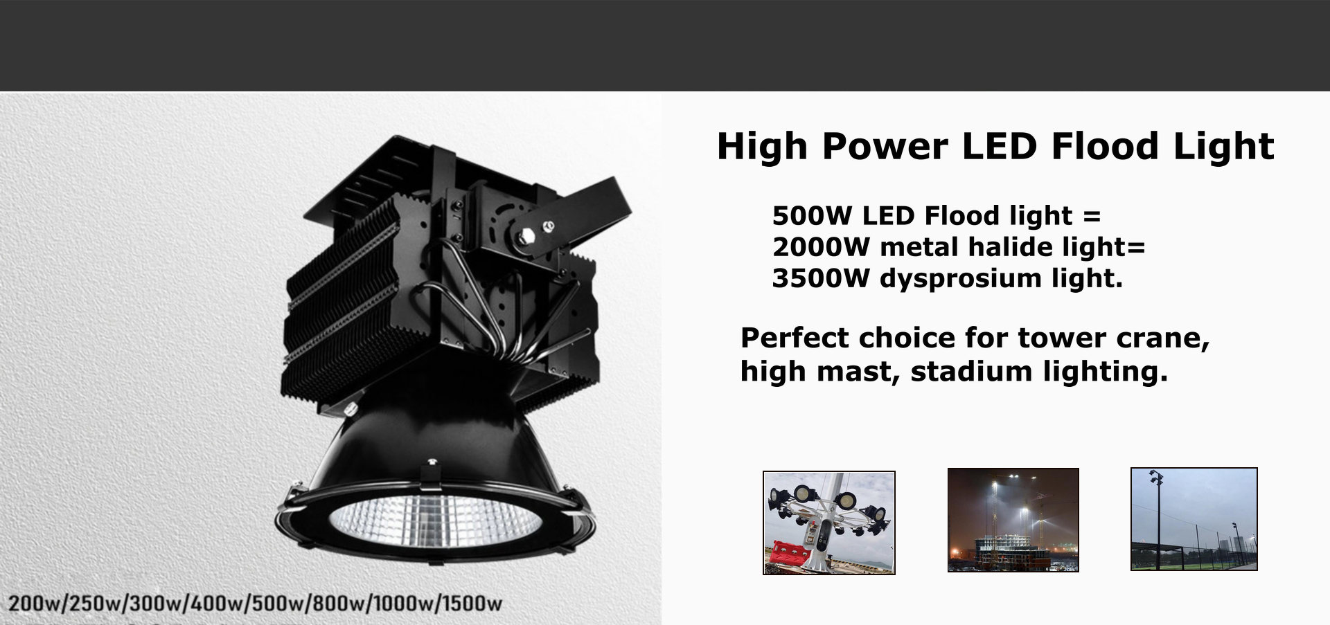 holofote led de alta potência